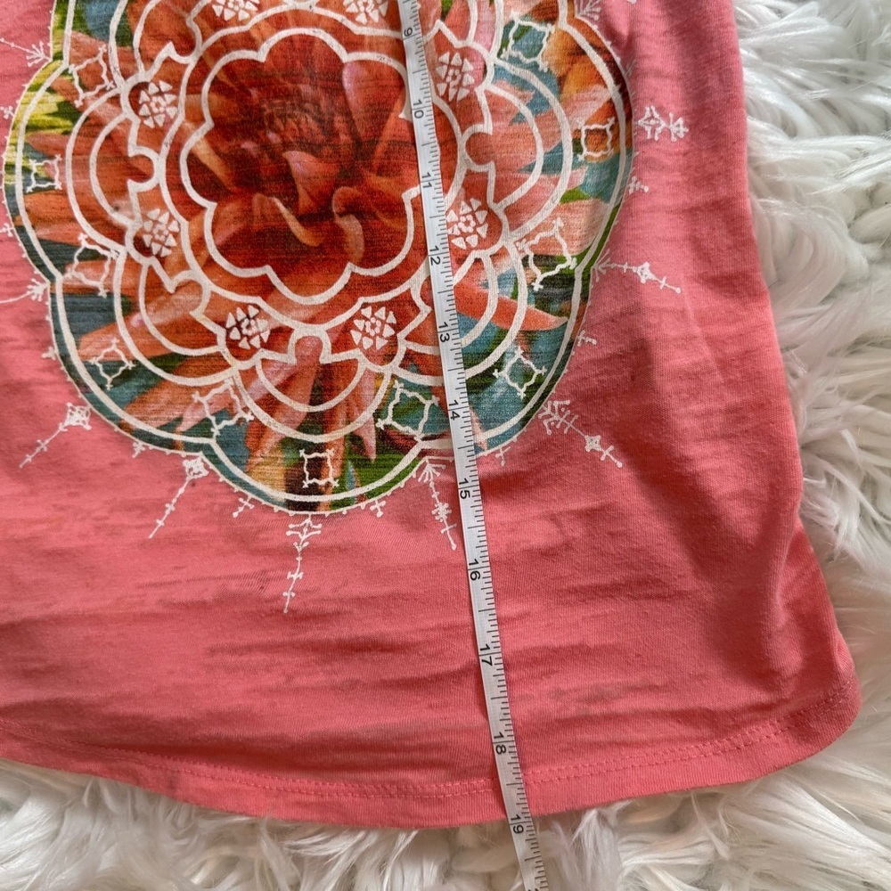 O’Neill Girls Coral Racerback Tank Top Size L Floral Mandala Graphic - Picture 6 of 6